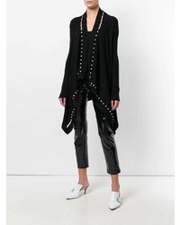 schwarze Strickjacke mit einer offenen Front von Givenchy