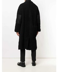 schwarze Strickjacke mit einer offenen Front von Yohji Yamamoto