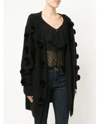 schwarze Strickjacke mit einer offenen Front von Alice McCall