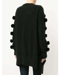 schwarze Strickjacke mit einer offenen Front von Alice McCall