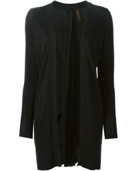 schwarze Strickjacke mit einer offenen Front von Miharayasuhiro