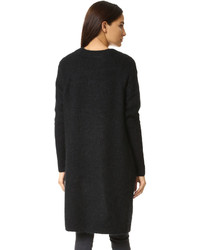 schwarze Strickjacke mit einer offenen Front von Acne Studios