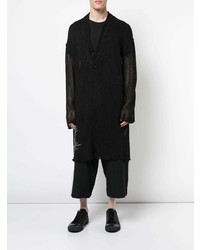 schwarze Strickjacke mit einer offenen Front von Yohji Yamamoto