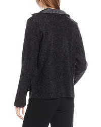 schwarze Strickjacke mit einer offenen Front von Vero Moda