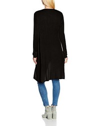 schwarze Strickjacke mit einer offenen Front von Zabaione