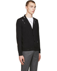 schwarze Strickjacke von Alexander McQueen