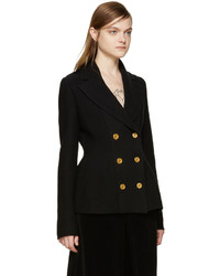 schwarze Strickjacke von Alexander McQueen