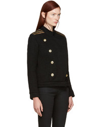 schwarze Strickjacke von PIERRE BALMAIN