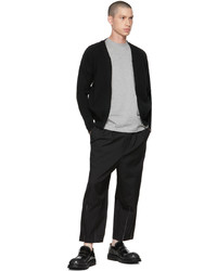 schwarze Strickjacke von Comme des Garcons Homme Deux