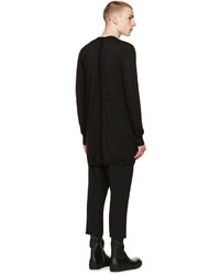 schwarze Strickjacke von Rick Owens