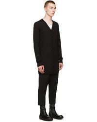 schwarze Strickjacke von Rick Owens