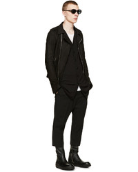 schwarze Strickjacke von Rick Owens