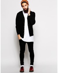 schwarze Strickjacke von Asos