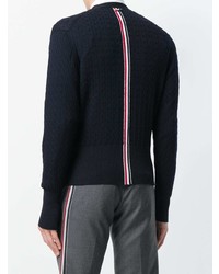 schwarze Strickjacke von Thom Browne