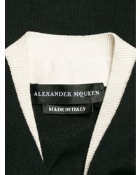 schwarze Strickjacke von Alexander McQueen