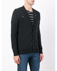 schwarze Strickjacke von Alexander McQueen