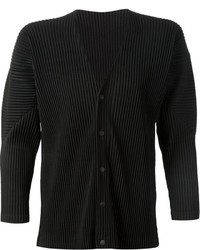 schwarze Strickjacke von Issey Miyake