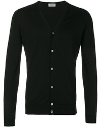 schwarze Strickjacke von John Smedley