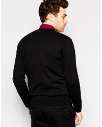 schwarze Strickjacke von Peter Werth