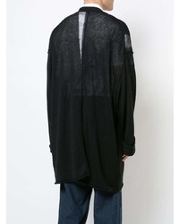 schwarze Strickjacke von Yohji Yamamoto