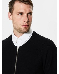 schwarze Strickjacke von Selected Homme