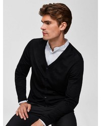 schwarze Strickjacke von Selected Homme