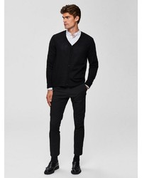 schwarze Strickjacke von Selected Homme