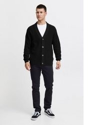 schwarze Strickjacke von Solid