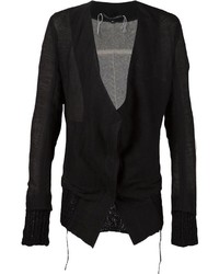 schwarze Strickjacke