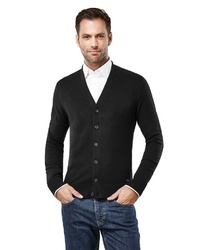 schwarze Strickjacke von Vincenzo Boretti