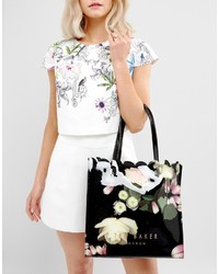 schwarze Taschen mit Blumenmuster von Ted Baker