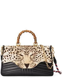 schwarze Taschen mit Leopardenmuster von Gucci