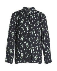 schwarze Tunika mit Blumenmuster von Storm & Marie