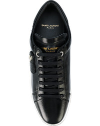 schwarze Turnschuhe von Saint Laurent