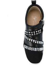 schwarze Turnschuhe von Giuseppe Zanotti Design