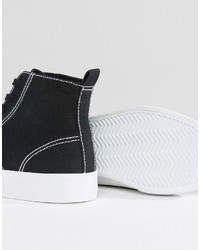 schwarze Turnschuhe von Asos