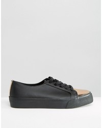 schwarze Turnschuhe von Asos