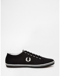 schwarze Turnschuhe von Fred Perry