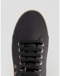 schwarze Turnschuhe von Fred Perry