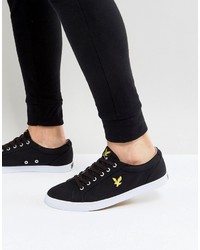 schwarze Turnschuhe von Lyle & Scott