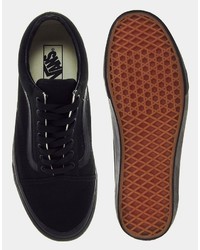 schwarze Turnschuhe von Vans