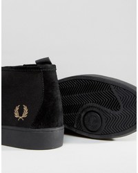 schwarze Turnschuhe von Fred Perry