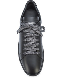 schwarze Turnschuhe von Saint Laurent