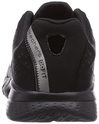 schwarze Turnschuhe von Skechers