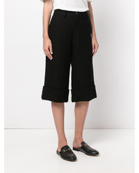 schwarze Tweed Bermuda-Shorts von Gucci