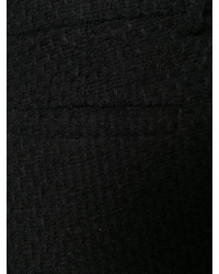schwarze Tweed Bermuda-Shorts von Gucci