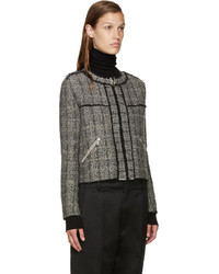 schwarze Tweed-Jacke von Etoile Isabel Marant