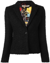 schwarze Tweed-Jacke von Piccione Piccione