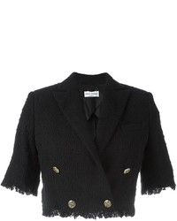 schwarze Tweed-Jacke von Sonia Rykiel