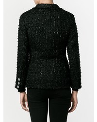 schwarze Tweed-Jacke von Simone Rocha